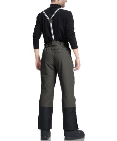 Pioneer Camp Men's Ski Pants XL - Gray Lined Suspenders for Snowboarding & Skiing | Outdoor Winter Wear - Buy Online on GoSupps.com