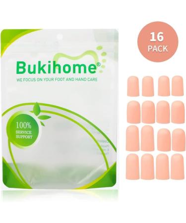 Bukihome Silicone Toe Protectors - 16 PCS Toe Caps for Corns, Blisters, and Ingrown Toenails - Pain Relief Sleeve in 3 Sizes (Large, Medium, Small) - Upgrade Pink - Buy Online on GoSupps.com