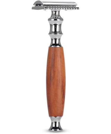 Dekaim Manual Shaver - Classic Men's Dual Blade Wooden Handle Shaver (Mahogany) - Vintage Style for a Smooth Shave | International Shipping Available - Buy Online on GoSupps.com