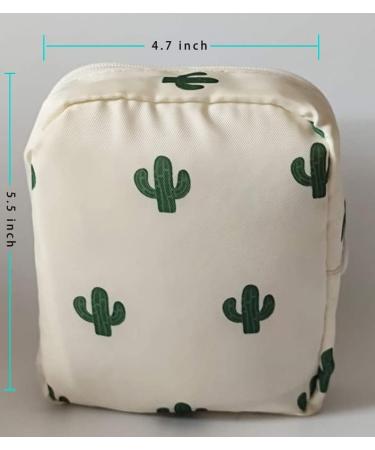 Orga'Neat Period Pouch - Small Cactus Period Bag for Teen Girls - Feminine Product Storage for School, Travel & Office - Buy Online on GoSupps.com