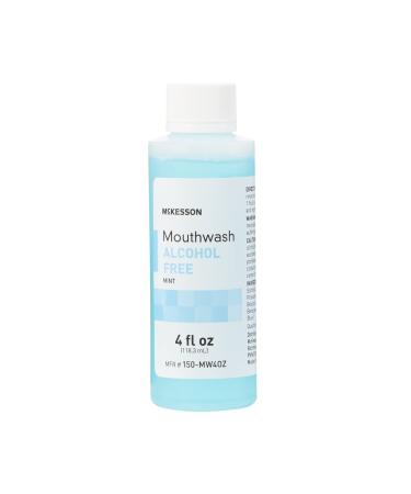 McKesson Mouthwash, Alcohol-Free, Mint Flavor, 4 oz, 60 Count