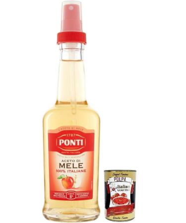 Italian Gourmet E.R. Ponti Aceto di Mele Acid Spray 5% Apple Cider Vinegar 100% Italian Apples 250 ml + 400 g box