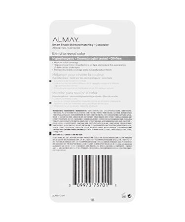 Almay Smart Shade Skintone Matching Concealer 010 Light 0.37 oz - Pack of 2 - Buy Online on GoSupps.com