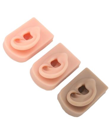 Ear Model Flexible Right Ear Simulated Ear Model 3 Parts for Earring Display