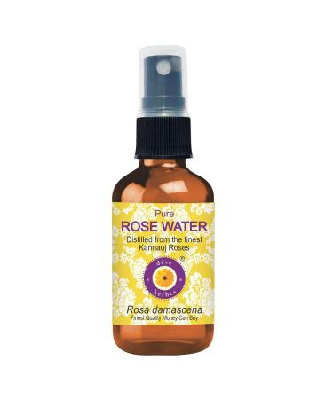 Deve Herbes Pure Rose Water Distilled from The Finest kannauj Roses (Rosa damascena) 100% Natural Therapeutic Grade 100ml (3.38 oz)