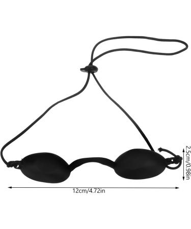 minkissy Tanning Eye Goggles Uvs Eye Protection Black Glasses Flexible Tanning Bed Goggles Eyeshields Red Blue Light Eyepatch for Summer Beach - Buy Online on GoSupps.com