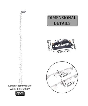 Arricraft Star Charms Hair Chains with Glass Rhinestone Clips - Bling Crystal Head Chain for Women - Buy Online on GoSupps.com