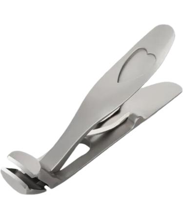 Angled Nail Clippers Thick Nail Clippers for Men | Large Angled Head Nail Clippers - Wide Jaw Nail Clippers with Wide Opening Ergonomic Anti Splash Nail Clippers for Men Grey Silver Single - Buy Online on GoSupps.com