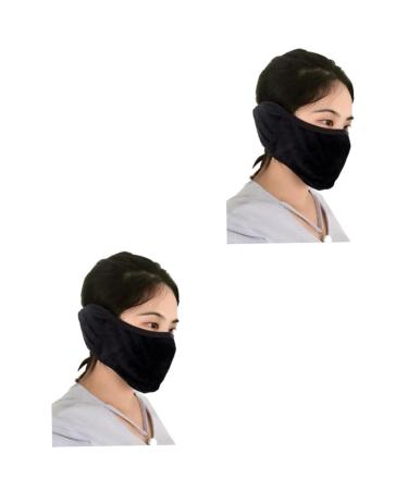 Mobestech 2pcs 2 1 Dust Mask Men And Women Earmuffs Tab
