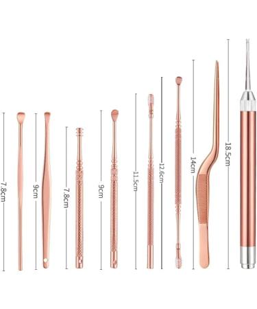 LED Light Earwax Removal Kit - Earpick Remover Curette Spoon Cleaner Tool Set - Buy Online on GoSupps.com