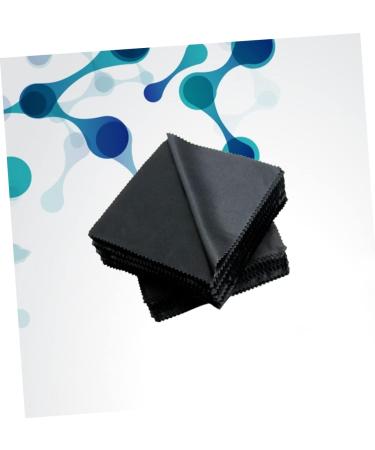 FOMIYES 100pcs Black Glasses Cleaning Cloth - 15x15cm Lens Clean Cloth for Smudge-Free Vision - Buy Online on GoSupps.com