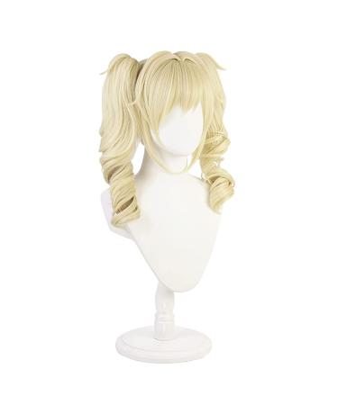 Lwiuentx Genshin Impact Barbara Cosplay Wig | Long Curly Synthetic Hair for Men & Women | Perfect for Halloween & Parties + Free Wig Cap - Buy Online on GoSupps.com
