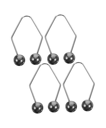 2 Pairs Dimple Trainer Face Trainer Dimple Maker Dimple Clip Facial Exerciser Face Exerciser Cheeks Clip Cheeks Balls Smile Trainer Facial Beauty Tool Alloy FRCOLOR 4.30X2.50X0.80CM Black