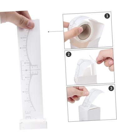 FRCOLOR 2 rolls Adhesive Scale Auxiliary Stencil Sticker Brow Disposable Cosmetics Measuring Woman Eyebrow 1 count (Pack of 1) Whitex2pcs - Buy Online on GoSupps.com