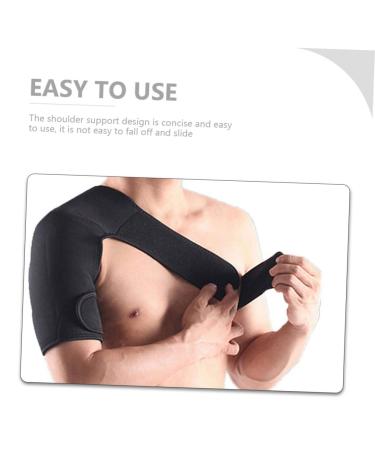 Adjustable Shoulder Guard Brace | Shoulder Immobilizers & Harness | Stability Protector | Fitness & Support | 66x24x1CM Black - Buy Online on GoSupps.com
