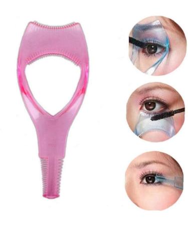 3 in 1 Eyelashes Tools Mascara Shield Applicator Guard Eyelash Guide for Makeup Clear Plastic Eyelash Card for WoMale Girls Pink - Buy Online on GoSupps.com