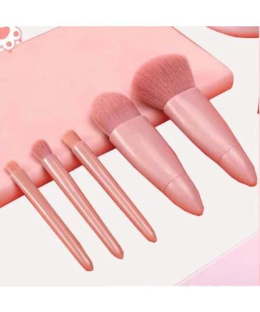 COSHINE Easy-taken Travel Makeup Brush Set - 5pcs Mini Cosmetic Brushes with Mirror - Buy Online on GoSupps.com