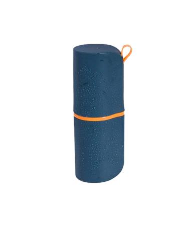 Toothbrush Holder Holiday Clothespins Mini Trash Can Crab Plate Trip Toothbrush Cup Clean and Tidy Storage Cup Holder Purse Toothbrush Case Portable Travel Cup Dark Blue