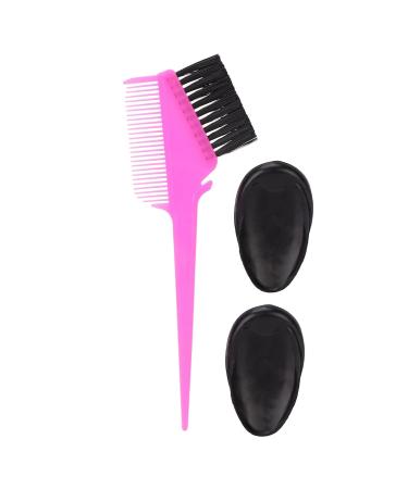 Professional Hair Dyeing Kit with Brush Mixing Bowl & Ear Covers - Portable Salon Tools (Pink) - Buy Online on GoSupps.com