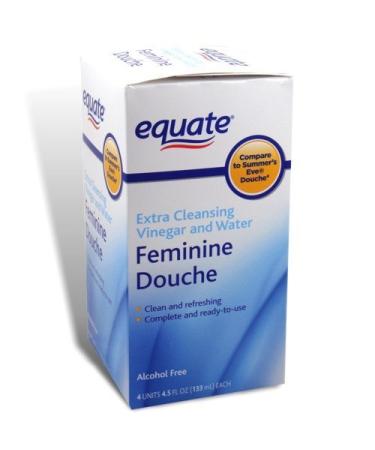 Equate - Feminine Douche Vinegar and Water 4 Units 4.5 fl oz each