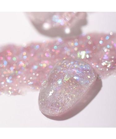 8ml UV Flash Reflective Soak Off Gel Nail Art Gel Phototherapy Glue Broken Diamond Nail Polish Gel Glitter Gel - (Color: 3)