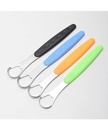 Sunydog Stainless Steel Tongue Scraper - Double-Sided Curved Shape for Adults & Kids | Improve Oral Hygiene & Freshen Breath - Buy Online on GoSupps.com