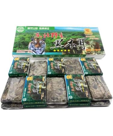 Premium Dried All Natural Compressed Chinese Auricularia Black Fungus Mushroom (Black Wood Ear Mushroom) 400g - Buy Online on GoSupps.com