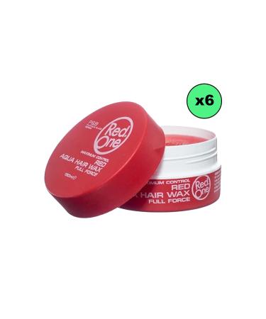 RedOne Aqua Hair Wax Maximum Hold 150ml (6 pack) - Full Force Hair Gel - Buy Online on GoSupps.com