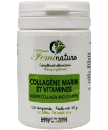Marine Collagen - Type 1 - Face Wrinkles & Imperfection - Skin Hydration - Anti Aging - 2092 mg/Day - Joints - Vitamins C & E - 120 Tablets - Made in France - Buy Online on GoSupps.com