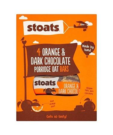 Stoats Orange & Chocolate Oat Bars 4Pk 200g (Pack of 6)