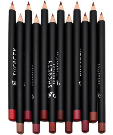 Baorder 12 Colors Matte Lip Liner Set | Waterproof & Long-Lasting Nude Lip Pencils for Defining Lips - Buy Online on GoSupps.com