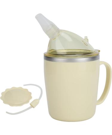 Convalescent Feeding Cup 350ml 304 Stainless Steel Adaptive Drinking Cup with Straw Leakproof Lightweight Bed Sippy Cup Drinking Aids for The Elderly Patient Disabled - Buy Online on GoSupps.com
