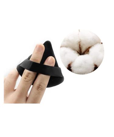9-Piece Triangle Powder Puff Set for Face & Body Makeup - Super Soft Cosmetic Tools in Black, White, Pink - Ideal Gift for Women & Girls - Buy Online on GoSupps.com