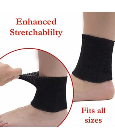 Sosoport Plantar Brace 2 Pcs - Padded Ankle Sleeves for Figure Skating Hockey Roller Inline Ski & Equestrian Boot Support - Black - Buy Online on GoSupps.com