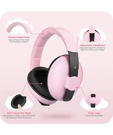 KWKW Safety Ear Protector for Children | High-Quality Hearing Protection for Infants & Toddlers | Noise Reduction Headphones with Dust Bag - Perfect for Music Events in Rosa - Buy Online on GoSupps.com