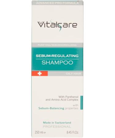  DIAMOND INTERNATIONAL Vitalcare | Swiss Sebum-regulating purifying and sebum-normalizing shampoo with sebum-balancing activity with panthenol and amino acid complex 250 ml - Buy Online on GoSupps.com