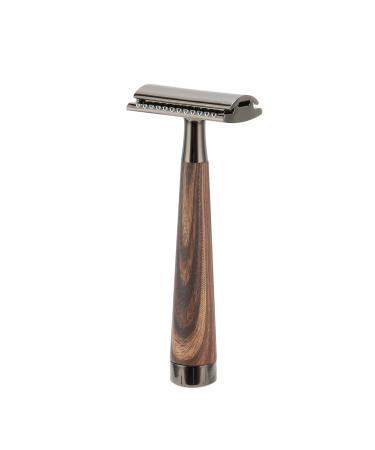 Double -cutter razor planer washable razor plane with wood grain slippery handle razor head for men for home for trips