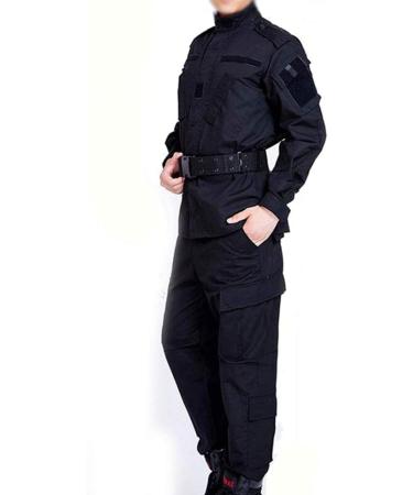 ATAIRSOFT Men's Tactical Army BDU Jacket & Pants Suit for Airsoft Paintball & Hunting - Black - Buy Online on GoSupps.com