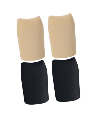 2 Pairs Hand Toe Protector Sleeve Protectors Silicone Gel Silicone Toe Sleeves Soft Toe Sleeves Closed Toe Covers Hammertoe Cushion Toe Protectors for Runners Foot Toe Sleeves As Shown 4x2.7cm