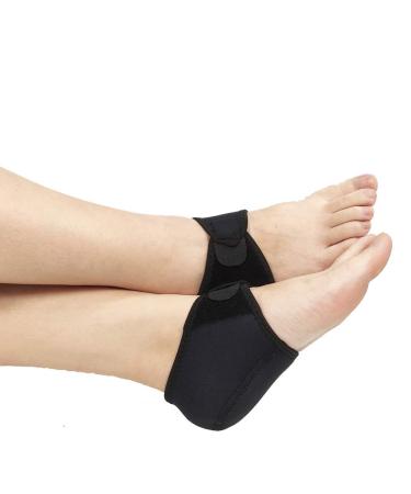 ITODA Heel Brace Pad for Plantar Fasciitis Relief | Adjustable Breathable Spur Protector for Sprains Strains & Achilles Tendon Support - Black - Buy Online on GoSupps.com