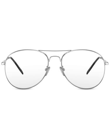 Cheapass sunglasses Blue light filter glasses screen protection for gaming work read and a better night's chest women men approx. 002 - silver