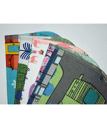 Set of 5 1 Ply 8x8 Inches Printed Flannel Little Wipes for Traveling Campers - Buy Online on GoSupps.com