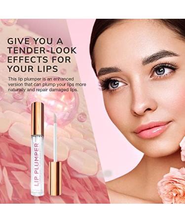 Lip Plumper Gloss - Hydrating Clear Plumping Lip Gloss with Hyaluronic Acid & Nourishing Ingredients for Smooth Lips - Buy Online on GoSupps.com