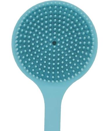 Shop DNC Silicone Back Scrubber for Shower - Soft Blue Bath Brush with Long Handle | Ideal for Comfortable Cleansing - Buy Online on GoSupps.com