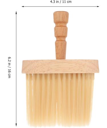 Healeved Hairdressing Bristle Brush Neck Brush Tool Salon Shave Brush Barber Brush Hard Brush for Waves Neck Duster Hair Salon Shaving Brush Manual Shaving Barber with Wood Handle - Buy Online on GoSupps.com