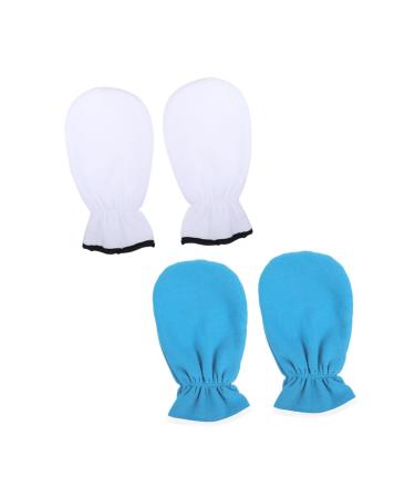 minkissy 2 Pairs Essential Oil Gloves Paraffin Bath Mittens Hand Spa Gloves Thermal Hand Liner Mittens Kids Paraffin Bath Liners Paraffin Wax Warmer Wax Bath Mittens Polyester Manual Heater