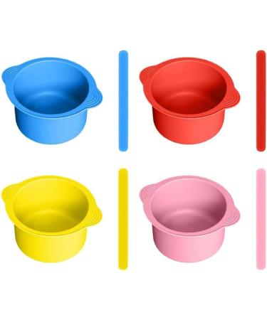 Buy DHLIIIQQ Silicone Wax Warmer - Reusable Non-Stick Wax Container with Spatula | Perfect for Wax Heating & Replacement - Buy Online on GoSupps.com