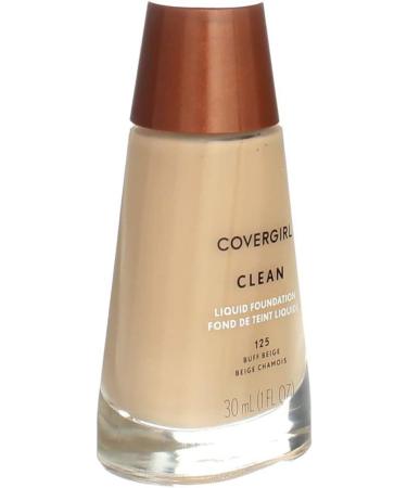 CoverGirl Clean Liquid Foundation 125 Buff Beige 1oz - Lightweight Coverage for Flawless Skin - Buy Online on GoSupps.com