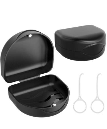 Ingjia 2 pieces of braces bite can denture container with 2 aligner distance tools tooth rail box prosthesis box braces box clip box can for denture - Buy Online on GoSupps.com