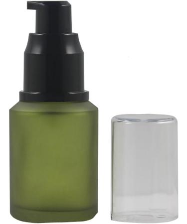 Happyupcity 30ml Refillable Green Glass Bottle for Cosmetics Lotion Essential Oils - Eco-Friendly Dispenser - Buy Online on GoSupps.com